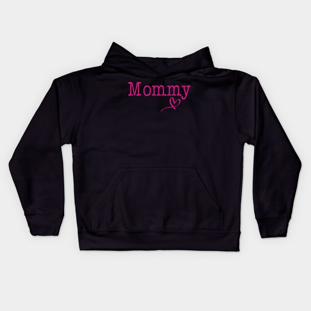 Mommy Love Heart Mommy Gift Mama Kids Hoodie by Oska Like